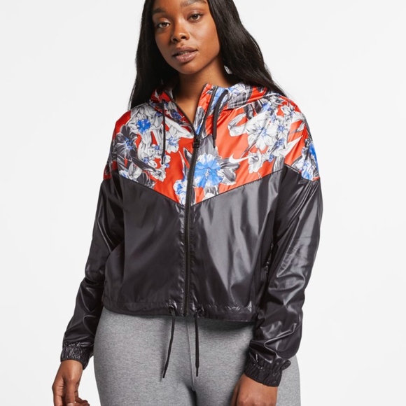 nike crop windrunner jacket
